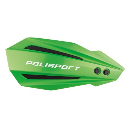 POLISPORT OSŁONY RĄK (HANDBARY) MODEL BULLIT Z UNIWERSALNYM ZESTAWEM MONTAŻOWYM 22/28 KAWASAKI KXF 250 '2022', KXF 450 '1922' KOLOR ZIELON