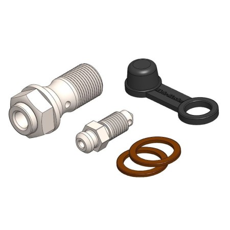 Obrazek dla: MOTOMASTER ŚRUBA KRÓTKA + ODPOWIETRZNIK DO ZACISKU HAMULCOWEGO KTM/HUSQVARNA/GASGAS BREMBO/MAGURA (M10X1,0)