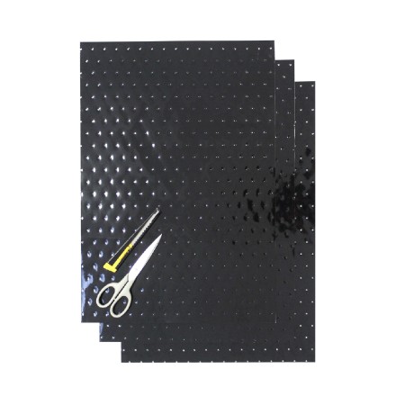 Obrazek dla: BLACKBIRD KOMPLET NAKLEJEK (OKLEIN) (FOLIA CRYSTALL 0,4 MM) (PERFOROWANA) 3 X ARKUSZ 47X33CM, KOLOR CZARNY