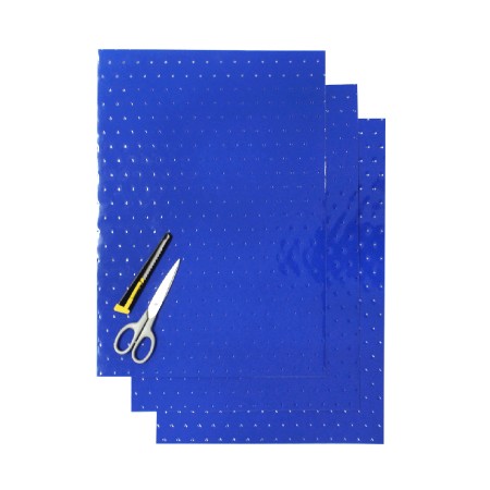 Obrazek dla: BLACKBIRD KOMPLET NAKLEJEK (OKLEIN) (FOLIA CRYSTALL 0,4 MM) (PERFOROWANA) 3 X ARKUSZ 47X33CM, KOLOR NIEBIESKI