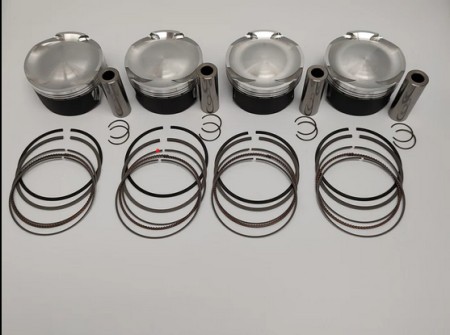 Obrazek dla: WOSSNER KOMPLET TŁOKÓW KAWASAKI (4T) ZX 12 R '00'05 TURBO , LOW COMPRESSION (82,93MM) (9.8:1) BORE 83MM
