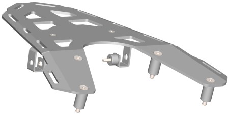 Obrazek dla: CROSSPRO TYLNY BAGAŻNIK GASGAS ES 700 '22'24, SM 700 '22'24, KTM 690 ENDURO R , SMC R '20'25 KOLOR CZARNY