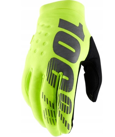 Obrazek dla: 100 PROCENT RĘKAWICE CROSS/ENDURO BRISKER YOUTH JUNIOR SOFTSHELL FLUO YELLOW/BLACK KOLOR ŻÓŁTY FLUO/CZARNY ROZMIAR S