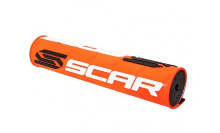 Obrazek dla: SCAR RACING GĄBKA NA KIEROWNICĘ (POPRZECZKĘ) (250MM) KOLOR POMARAŃCZOWY Z LOGO SCAR