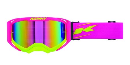 Obrazek dla: KENNY RACING GOGLE PERFORMANCE EVO 2 NEON PINK LUSTRO KOLOR RÓŻOWY/ ŻÓŁTY FLUO