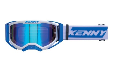 Obrazek dla: KENNY RACING GOGLE PERFORMANCE EVO 2 BLUE MIRROR LENS  LUSTRO KOLOR NIEBIESKI/BIAŁY