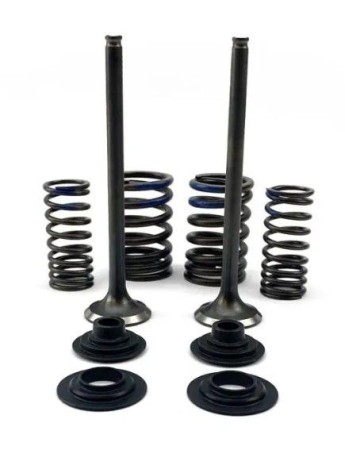 Obrazek dla: PSYCHIC ZAWORY SSĄCE (KOMPLET 2 SZT. ZAWORÓW ZE SPRĘŻYNAMI I PODKŁADKAMI) HONDA CRF 250 F '19'24 STALOWE