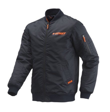 Obrazek dla: KENNY RACING KURTKA BOMBER RACING CASUAL BLACK KOLOR CZARNY ROZMIAR M
