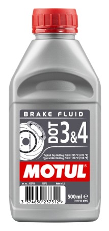 Obrazek 2 dla: Płyn hamulcowy Motul DOT 3&4 0,5L Syntetyczny 102718