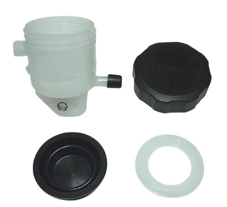 Obrazek 2 dla: TOURMAX ZBIORNICZEK PŁYNU HAMULCOWEGO Z POKRYWĄ I USZCZELKĄ PRZÓD YAMAHA R6, R1, / SUZUKI GSXR, SV, TL / KAWASAKI ZX6R, 7R, 9R, 10R (MADE IN JAPAN)