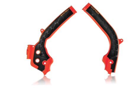 Obrazek 2 dla: Acerbis Osłony ramy Xgrip KTM EXC EXCF SX SXF 125/150/250/300/350/450/500 Husqvarna 1619 pomarańczowe 