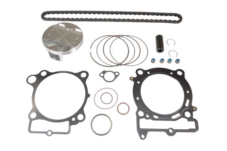 Obrazek dla: VERTEX 2025/02 ZESTAW NAPRAWCZY GÓRY SILNIKA KAWASAKI KX 450 F (KXF450) '19'20 (STD. + 0.01MM = 95.97MM) (12.5:1) (TŁOK, USZCZELKI TOPEND, ŁAŃCUSZEK ROZRZĄDU)