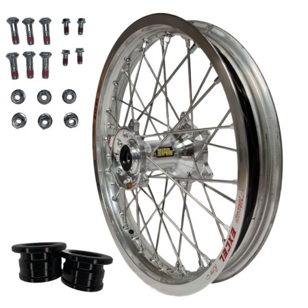 Obrazek dla: REX WHEELS PROMOCJA (EXCEL) KOMPLETNE KOŁO TYLNE 18 CALI 182,15 HONDA CRF 250 '02'13 CRF 450 '02'12 CRF 250/450X '04'17, SREBRNA OBRĘCZ / SREBRNA PIASTA / SREBRNE SZPRYCHY / SREBRNA NYPLE