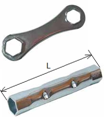 Obrazek dla: BUZZETTI KLUCZ DO ŚWIEC ZAPŁONOWYCH Z PODWÓJNYM SZEŚCIOKĄTEM 16/18MM 120MM