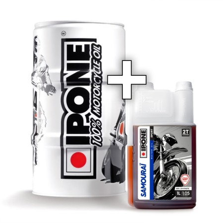 Obrazek dla: IPONE 10.4 10W40 OLEJ SILNIKOWY SEMISYNTETYK 60L BECZKA (MA2) (AKC) 2 BECZKI+ KARTON 15 SZTUK SAMOURAI OLEJ DO MIESZANKI 100% SYNTETYK 1L TRUSKAWKA