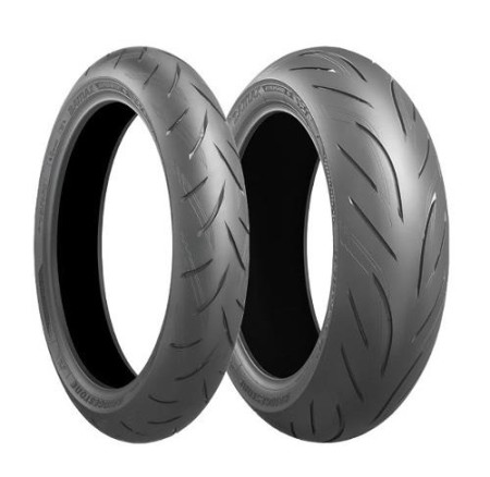 Obrazek 2 dla: BRIDGESTONE KOMPLET OPON (8442/24) 120/70ZR17 BATTLAX S21 (58W) TL PRZÓD DOT 2024 + (8446/24) 180/55ZR17 BATTLAX S21 (73W) TL TYŁ DOT 2024