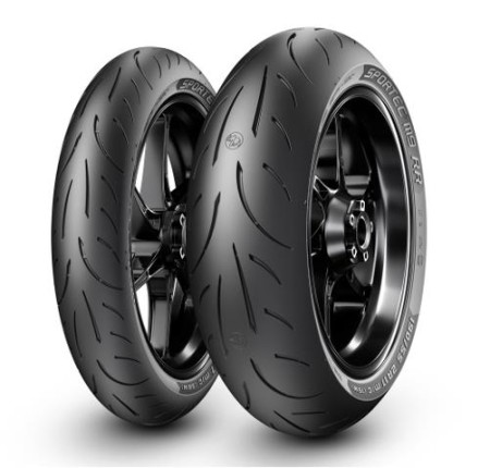Obrazek 2 dla: METZELER KOMPLET OPON (3616900/25) 120/70ZR17 SPORTEC M9 RR (58W) TL M/C PRZÓD DOT 2025 + (3617100/25) 180/55ZR17 SPORTEC M9 RR (73W) TL M/C TYŁ DOT 2025 + KUBEK NA KAWĘ Z LOGOTYPEM