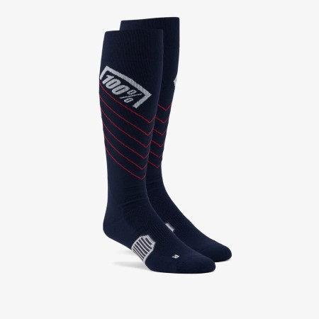 Obrazek dla: 100 PROCENT SKARPETY HI SIDE THIN MX SOCKS NAVY KOLOR NIEBIESKI ROZMIAR S/M