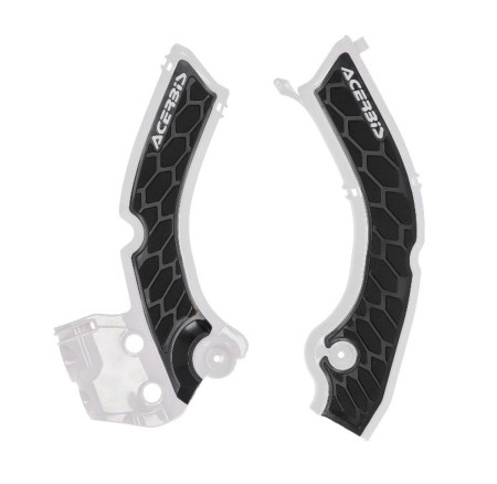 Obrazek dla: ACERBIS OSŁONY RAMY XGRIP TRIUMPH TF 250 X/E 2426, TF 450 X/E/RC 2526 KOLOR BIAŁY / CZARNY