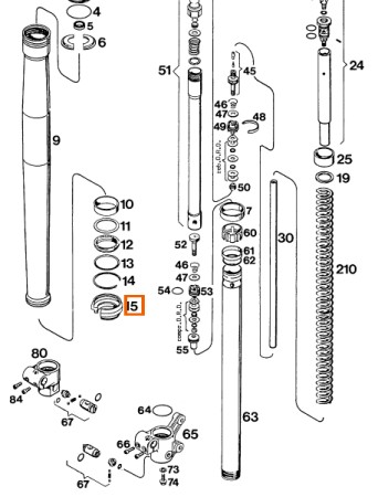 Obrazek 2 dla: KTM Uszczelniacz przeciwpyłowy 40mm  OEM 40540756