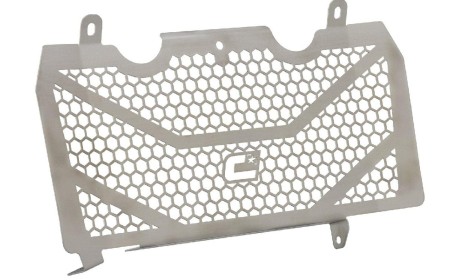 Obrazek dla: CROSSPRO NOWOŚĆ OSŁONA CHŁODNICY PRZEDNIA APRILIA TUAREG 660 '22 KOLOR SREBRNY (STAL NIERDZEWNA)