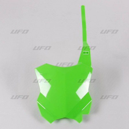 Obrazek dla: UFO TABLICA NA NUMER STARTOWY KAWASAKI KXF 250 '17'26, KXF 450 '16'26 KOLOR ZIELONY FLUO  ZASTĘPUJE KA04738AFLU