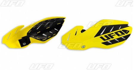 Obrazek dla: UFO OSŁONY RĄK (HANDBARY) FLAME SUZUKI RMZ 250/450 '12'17 KOLOR ŻÓŁTY/CZARNY (Z MOCOWANIAMI)  ZASTĘPUJE SU04937102