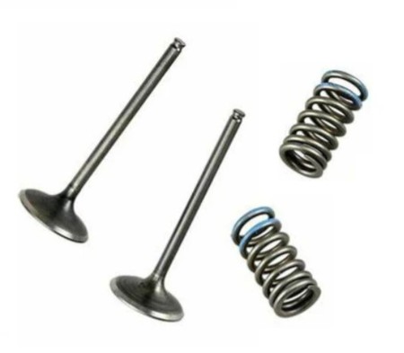 Obrazek dla: WOSSNER ZAWORY WYDECHOWE (KOMPLET 2 SZT. ZAWORÓW ZE SPRĘŻYNAMI) HONDA CRF 250 R '04'07, CRF 250 X '04'17 (STALOWE)