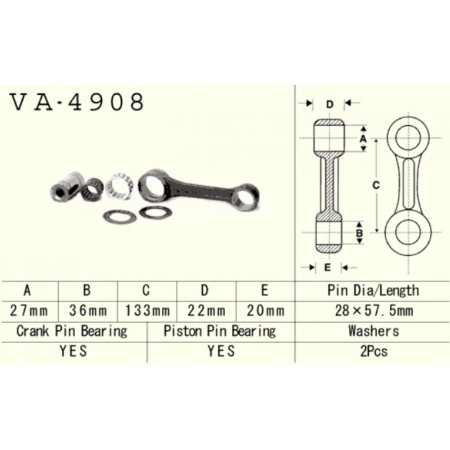Obrazek dla: VESRAH 2026/03 KORBOWÓD KAWASAKI JS 750 '95'98, SXI / SS 750 '95'98, STS 750 '95'97 (SKUTER WODNY) (MADE IN JAPAN)