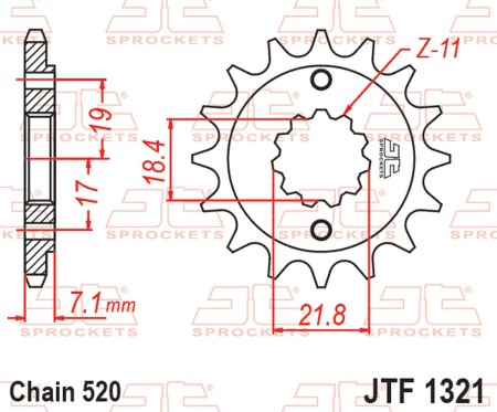 Obrazek dla: JT ZĘBATKA PRZEDNIA 2067 14 HONDA CRF 250 '13'21, CRF 300 '21'25, CBF 250 R '11'19, CB 300 F / R '15'25, CBR 300 R '14'22, CMX 300 REBEL '17'25, CF MOTO NK 250 '17'25, SR 250 '21'25, NK 300 '19'25 (206714JT) (ŁAŃC. 520)
