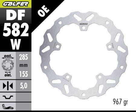 Obrazek dla: GALFER TARCZA HAMULCOWA PRZÓD KTM 390 ENDURO R '25 (WAVE FIXED) (320X175X5MM)