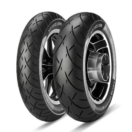 Obrazek dla: METZELER KOMPLET OPON (2429400/25) 130/70R18 ME888 MARATHON ULTRA 63H TL M/C PRZÓD HONDA GOLDWING DOT 2025 + (2680900/25) 180/70R16 ME888 MARATHON ULTRA 77V TL M/C TYŁ DOT 2025 + APTECZKA MOTOCYKLOWA OXFORD