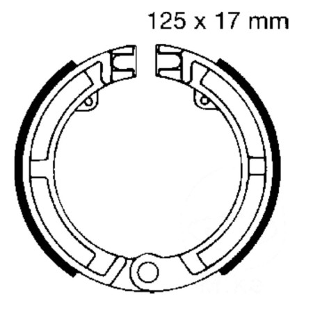 Obrazek dla: EBC V905 Szczęki hamulcowe przód Piaggio / Vespa 50 / 100 / 125 / 150