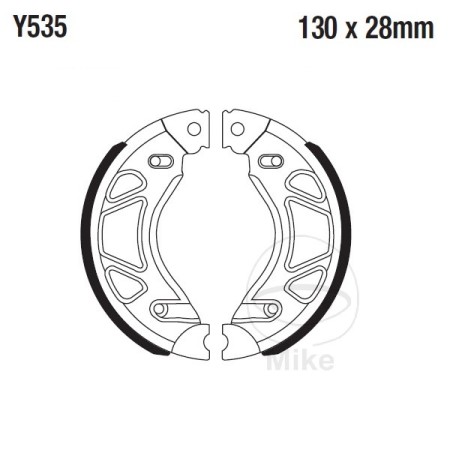 Obrazek dla: EBC Y535 Szczęki hamulcowe tył Yamaha YBR 125 250 / YS 125 / Honley HD (130x28mm)