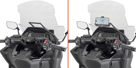 Obrazek dla: KAPPA 2026/09 POPRZECZKA DO ZAMONTOWANIA TOREB I MOCOWAŃ GPS / SMARTPHONE HONDA FORZA 750 '2526