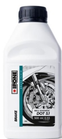 Obrazek dla: IPONE PŁYN HAMULCOWY BRAKE FLUID DOT 4 500ML 100% SYNTETYK (ZGODNY RÓWNIEŻ Z DOT 3) (12) ZASTĘPUJE 800312