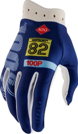Obrazek dla: 100 PROCENT NOWOŚĆ RĘKAWICE CROSS/ENDURO ITRACK NAVY KOLOR NIEBIESKI/BIAŁY/ŻÓŁTY ROZMIAR L